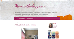 Desktop Screenshot of momanthology.com